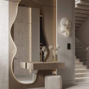 Apple Dresser With Cloud Mirror